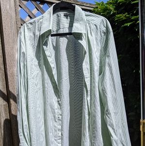 Vertical Striped Women's Button Down Shirt